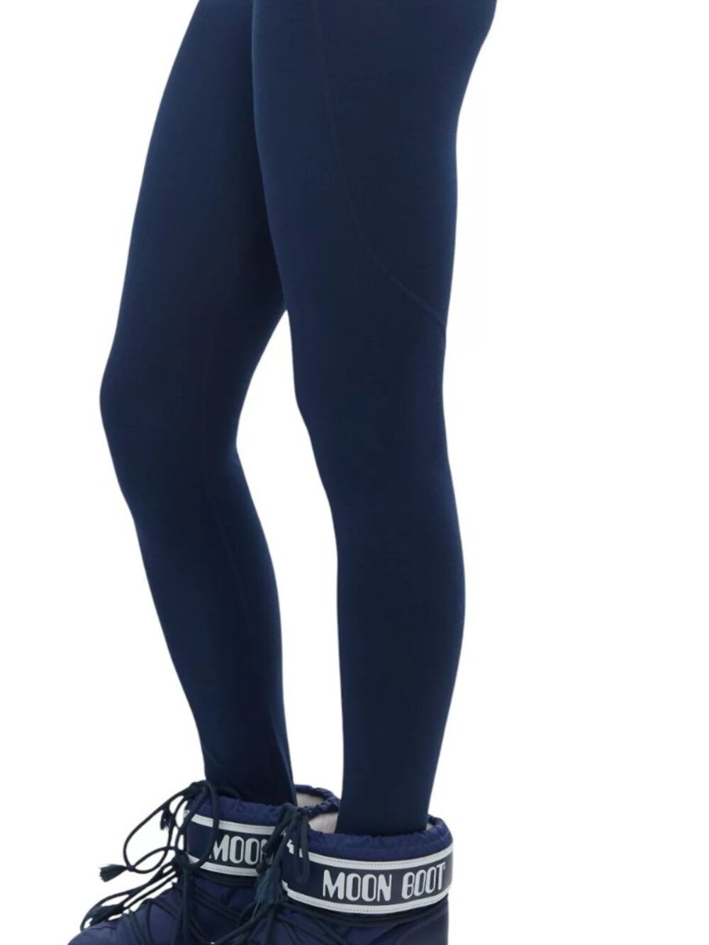 Halfdays Women's Ruth Lightweight Merino Leggings Navy Blue Size M NWT